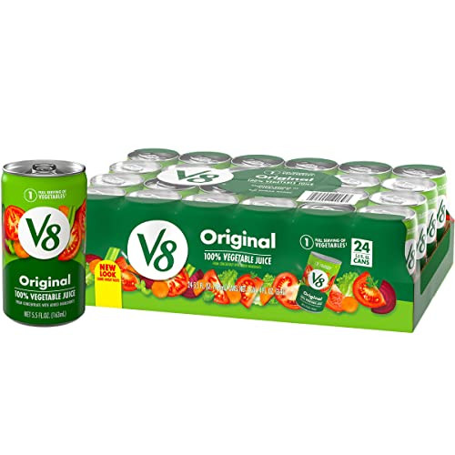 V8 Original 100% Vegetable Juice, Vegetable Blend With Tomato Juice, 5.5 Fl Oz Can (pack Of 24)