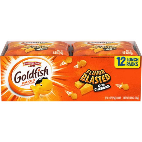Pepperidge Farm Goldfish Flavor Blasted Extra Cheddar - 0.9oz/12ct
