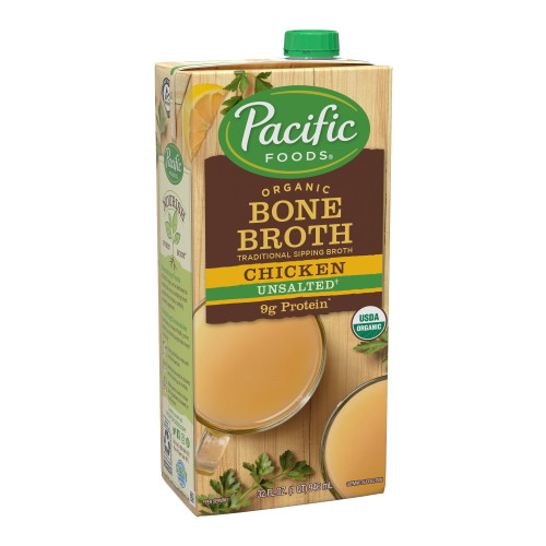 Pacific Foods Organic Chicken Bone Broth, Unsalted 32oz