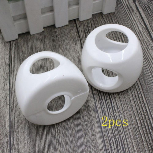 Door Knob Child Proof Cover, Child Safety Locks For Doors, Kid-proof 2 Pack/white (also Safe For Toddlers And People Suffering From Dementia)