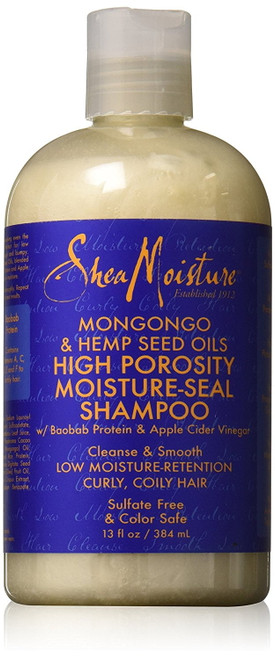 Mongongo & Hemp Seed Oils High Porosity Moisture-seal Shampoo, 13 Ounce, This Product Is Manufactured In United States By Shea Moisture