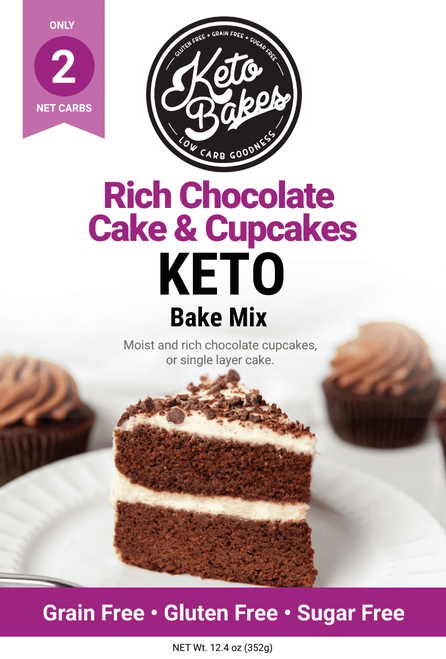 Keto Bakes Rich Chocolate Cupcakes & Cake Mix 12.4 Oz