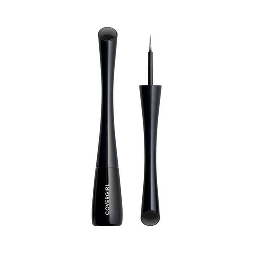 Covergirl Get In Line Liquid Eyeliner, 330 Black Crystal, 0.08 Oz, Feather-fine Tip, Contour-grip Handle, Quick-dry Liquid Eyeliner, Removes Easily