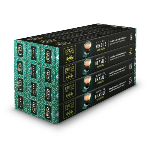 Caffitaly Coffee Pods Compatible With Nespresso Medium Roast Brasile, 120 Count