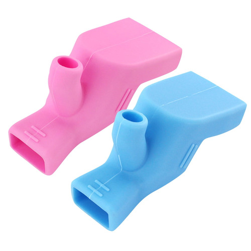 Yuehao Bathroom Products Silicone Bathroom Sink Faucet Extender For Baby Kids Children Hand Washing 2pcs Extender 1pc Pink C