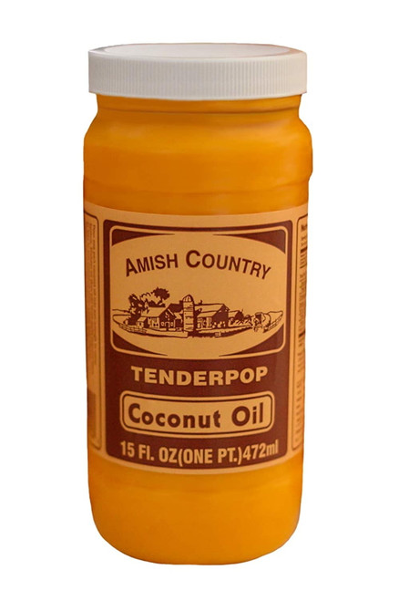 Amish Country Popcorn | Coconut Oil - 15 Oz | Old Fashioned, Non-gmo And Gluten Free