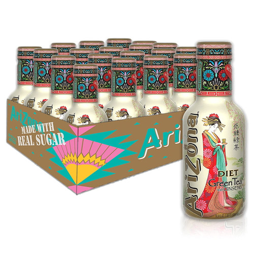 Arizona Low Calorie Diet Green Tea, 16.9 Fl Oz (pack Of 20)