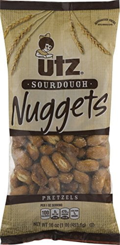 Utz Old Fashioned Sourdough Pretzel Nuggets 16 Oz. Bag (3 Bags)