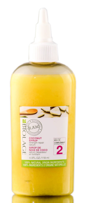 Matrix Biolage Raw Coconut Syrup - 4 Oz - Pack Of 3 With Sleek Comb