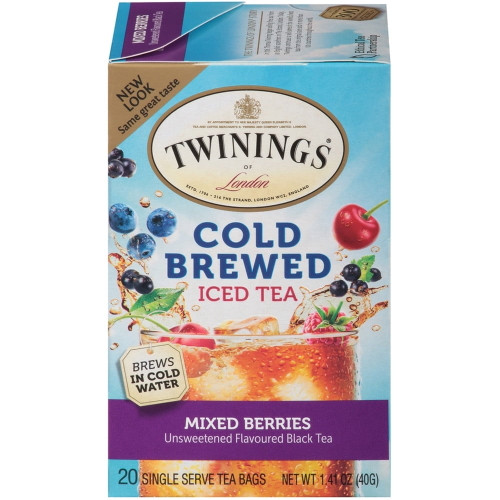 Twinings Cold Brewed Iced Tea Mixed Berries -- 20 Tea Bags
