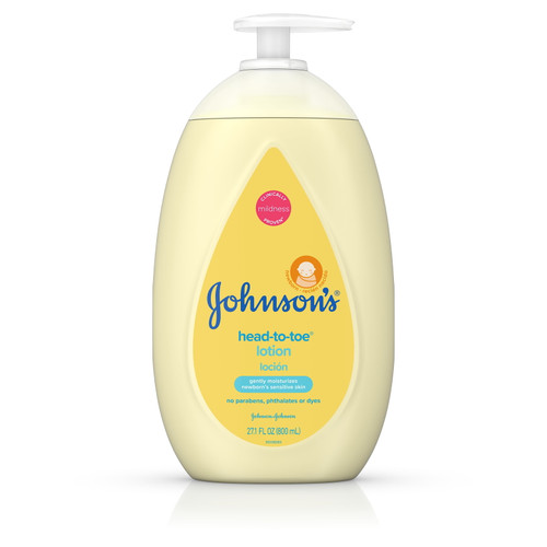 Johnson's Head-to-toe Baby Body Lotion For Newborn Sensitive Skin, 27.1 Fl Oz