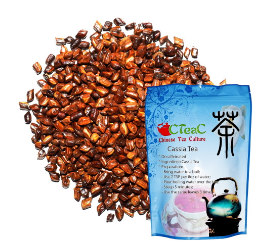 Chinese Tea Culture Cassia Tea, Decaffeinated, Herbal Loose Leaf Tea - 6oz