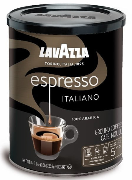 Lavazza Caffè Espresso Ground Coffee, 8 Oz