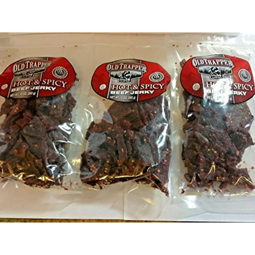 Old Trapper Hot & Spicy Beef Jerky **(pack Of 3 Bags)**