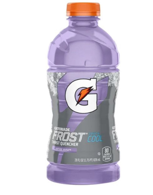 Gatorade G Frost Riptide Rush Thirst Quencher Sports Drink 28 Fl Oz, Quantity Of 8