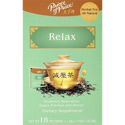 Prince Of Peace Relax Tea, 18 Tea Bags – Relaxation Tea Bags – Prince Of Peace – Tea For Stress – Chinese Tea – Herbal Relax Tea