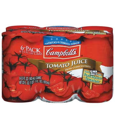 Campbell's, Tomato Juice 5.5 Fl Oz. (48 Count)