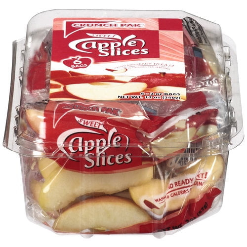 Crunch Pak Sweet Apple Slices, 2 Oz, 6 Count