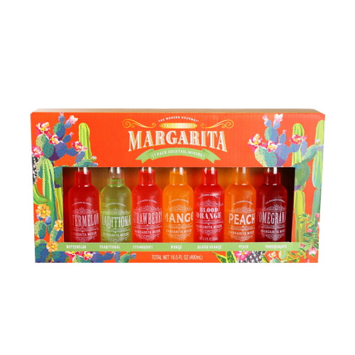 Thoughtfully Cocktails, Margarita Cocktail Mixer Gift Set, Includes 7 Flavors (no Alcohol)