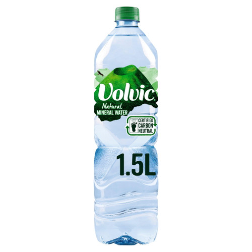 Volvic Natural Mineral Water, 1.5 Liter Bottles (pack Of 12)