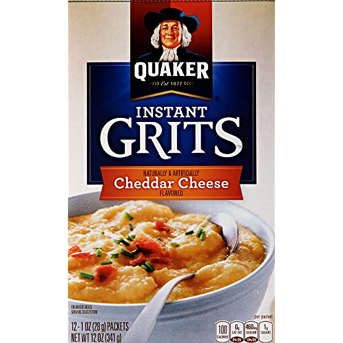Quaker Instant Grits Cheddar Cheese, 12 Ct