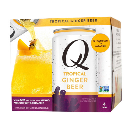 Q Tropical Ginger Beer, 7.5 Oz, 24 Pack