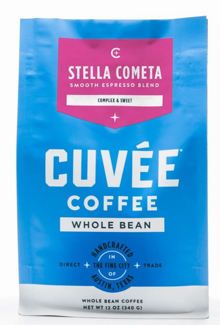 Cuvée Coffee Stella Cometa Espresso Blend, Whole Bean Coffee, Medium Roast, 12 Oz