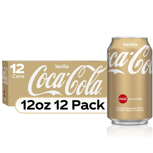 Coca-cola Vanilla Soda Soft Drink, 12 Fl Oz, 12 Pack