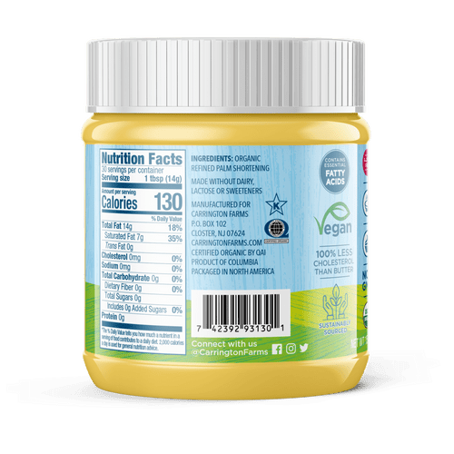 Carrington Farms Organic Shortening 15oz