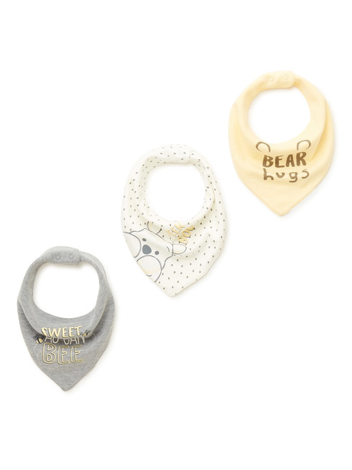 Winnie The Pooh Baby Boys’ & Girls’ Bibs, 3-pack