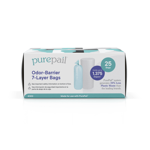 Purepail Classic Odor-barrier 7-layer Refill Bags, 25 Count