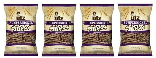 Utz Quality Foods Pumpernickel Sticks Pretzels, 4-pack 14 Oz. (396.6g) Bags