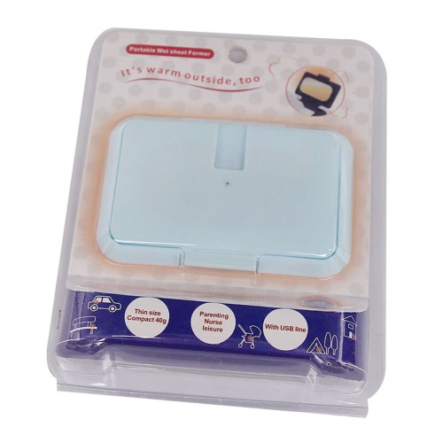 Usb Portable Baby Wipes Heater Heating Wet Towel Dispenser Napkin Heating Device Baby Wipes Wipes Convenient Usb Fast Heating Wipes Heater  Light Blue