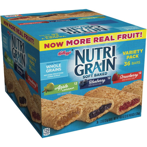 Nutri-grain-kellogg's Cereal Bars Variety Pack, 1.3 Oz, 2pack (36-count Each) Dsgkwl
