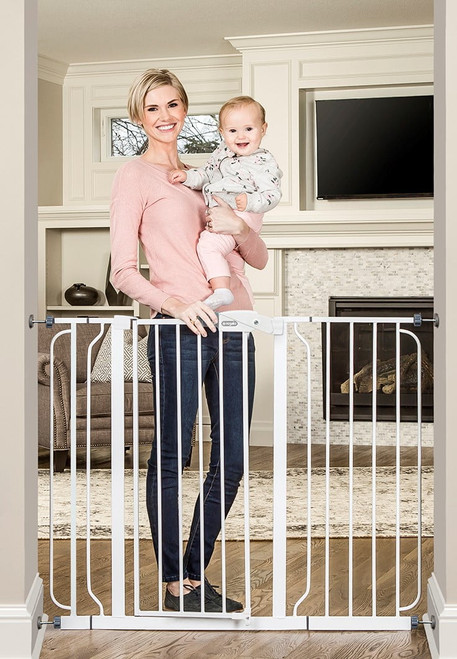 Regalo 37 Inch Tall And 49 Inch Wide Walk Thru Baby Gate, Extra Wide, Ages 6 To 24 Months