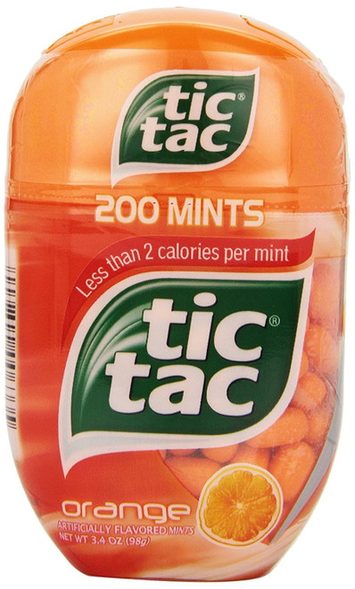 Tic Tac Orange Mints, 3.4 Oz., 4 Count