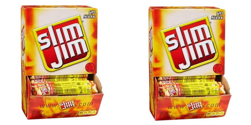 2 Pack | Slim Jim Smoked Snack Stick, Original, 0.28 Oz, 120-count