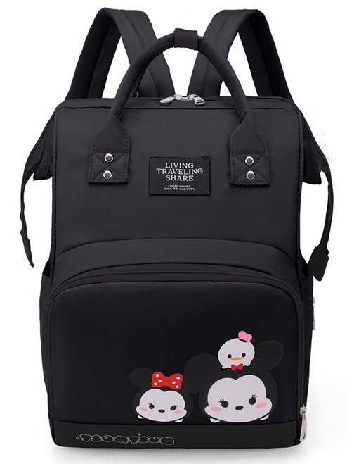 Niuer Anti Theft Diaper Bag Backpack Waterproof Mommy Bag Rucksack Knapsack Nappy Nursing Bag Daypack For Moms Dads Black