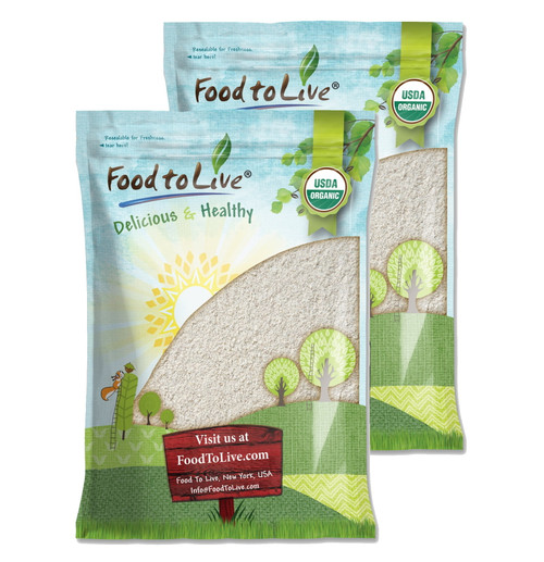 Organic White Rye Flour, 16 Pounds — Non-gmo, Kosher, Raw, Vegan — By Food To Live
