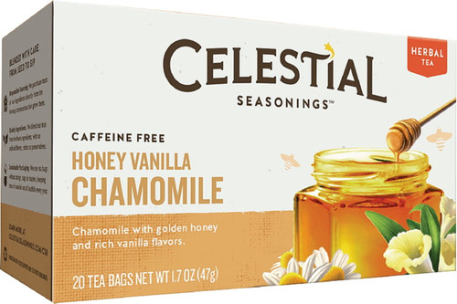 Celestial Seasonings, Caffeine Free, Herbal Tea, Honey Vanilla Chamomile, 20 Ea (pack Of 3)