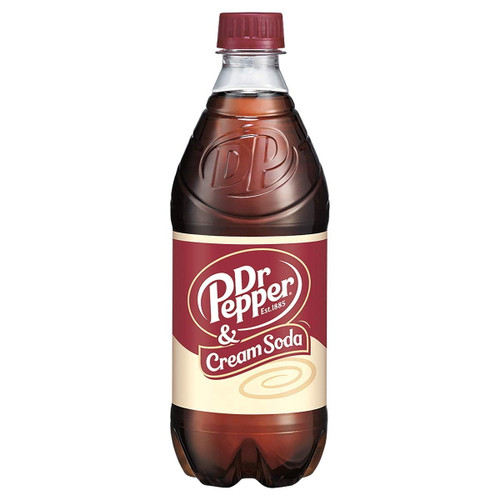 Dr Pepper Cream Soda, 20 Oz. Bottles (pack Of 24)