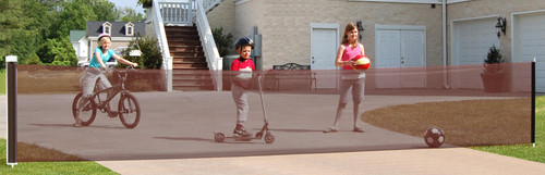 Kid Safe Driveway Guard-color:black,length:18ft