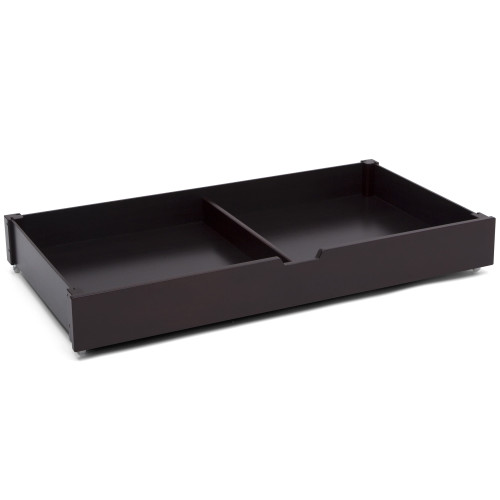 Delta Children Under Crib Roll-out Storage #w100950, Greenguard Gold Certified, Dark Chocolate