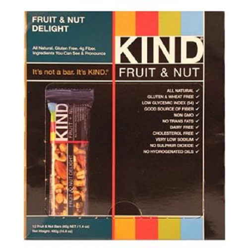 Kind F&amp;n Bar Fruit &amp; Nut Delight 12ct - Pack Of 12