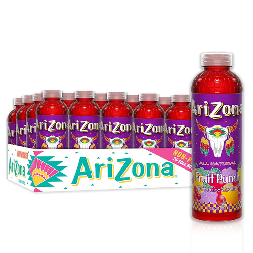 Arizona Fruit Punch Juice Drink, 20 Fl Oz (pack Of 24)