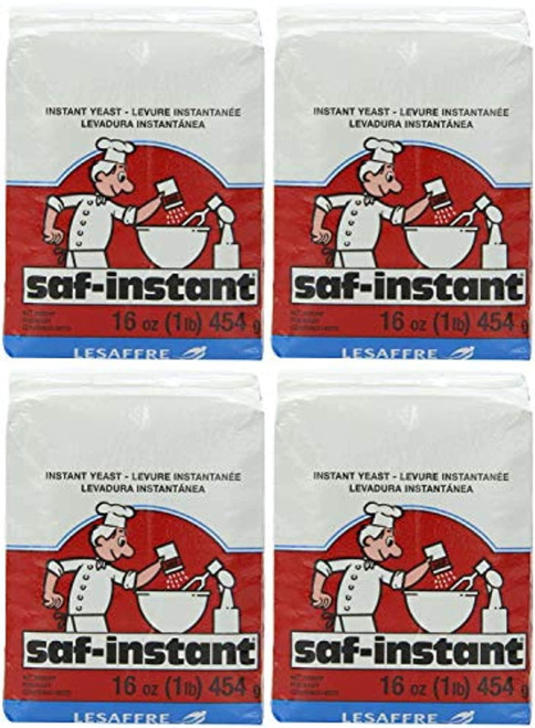 Lesaffre Saf-instant Yeast Red, 16 Oz (pack Of 4)