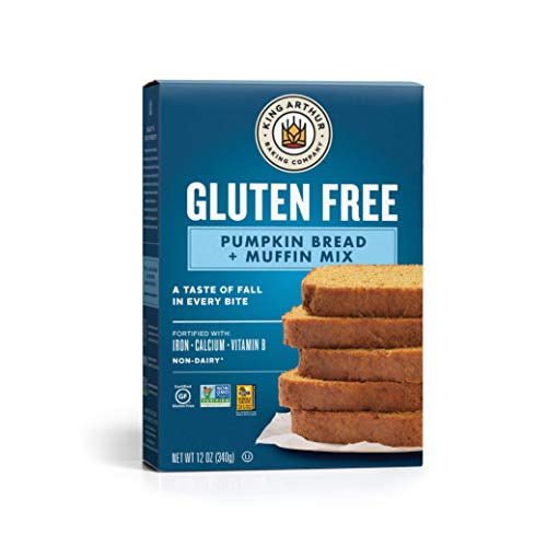 King Arthur, Gluten Free Pumpkin Bread + Muffin Mix, Gluten-free, Non-gmo Project Verified, Certified Kosher, 12 Ounces