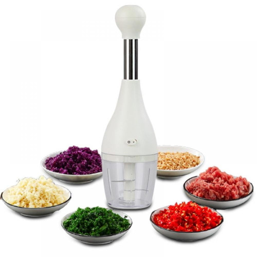 Lovebay Manual Garlic Chopper, Kitchen Chopper Masher Hand Food Processor Mini Garlic Press For Garlic Vegetables Fruits Baby Food Onion Cutter