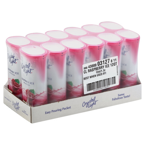 Crystal Light Soft Drink-powdered Raspberry Ice Sugar Free