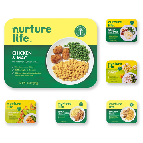 Nurture Life Healthy Toddler & Kid Food Favorites 6-meal Variety Pack, Organic Focus